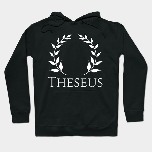 Ancient Greek Mythology Athenian Hero Theseus Pagan Myth Hoodie by Styr Designs